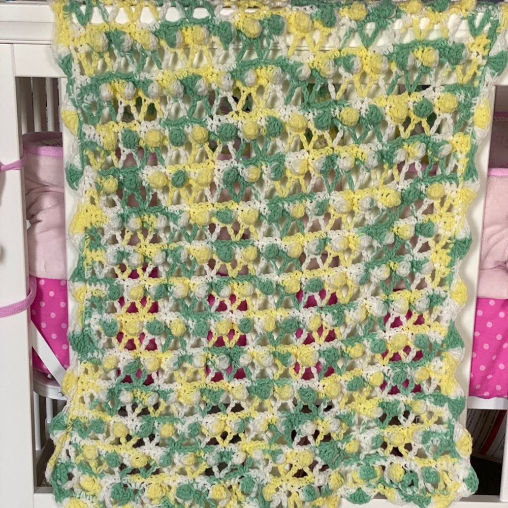 Handmade crochet blanket